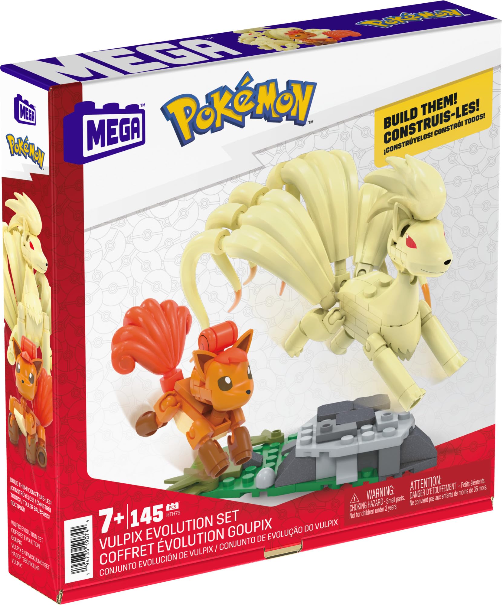 Foto 8 pulgar | Set De Construcción Mega Pokémon Vulpix Evolution Con 2 Figuras, 145 Piezas - Venta Internacional.