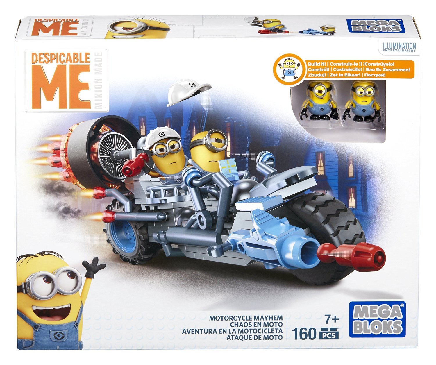Foto 3 pulgar | Kit de Construcción Mega Bloks Despicable Me Motorcycle Mayhem - Venta Internacional