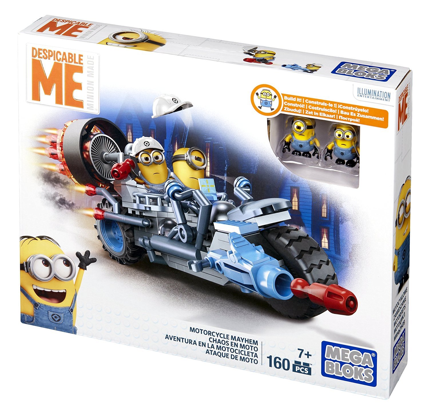Foto 6 | Kit de Construcción Mega Bloks Despicable Me Motorcycle Mayhem - Venta Internacional