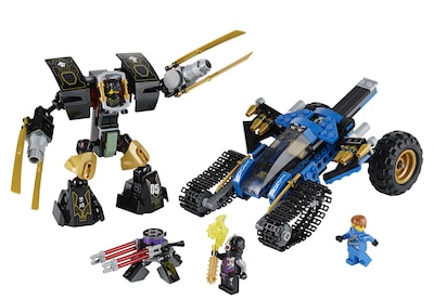 Foto 3 | Lego Ninjago 70723 Thunder Raider con 3 Minifiguras - Venta Internacional