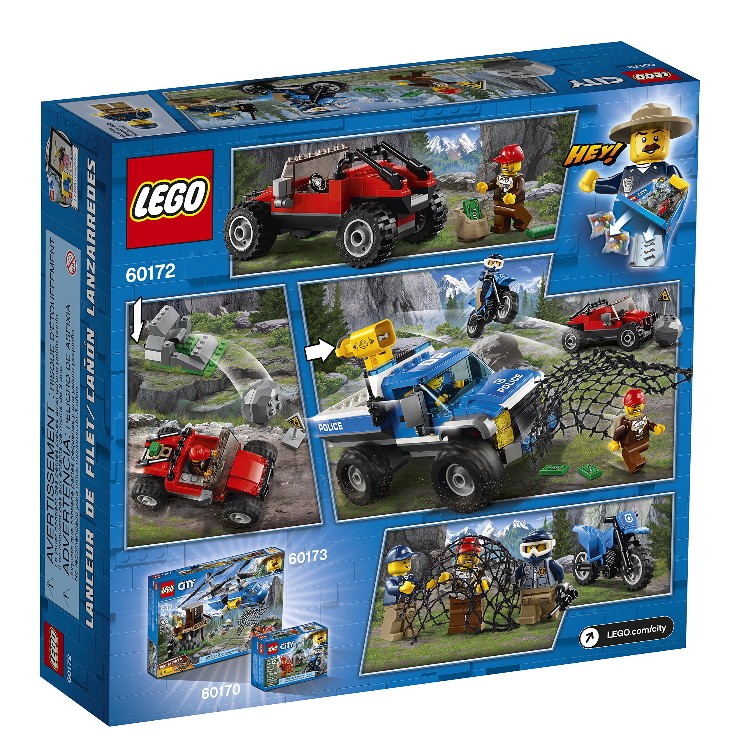 Foto 5 | Kit De Construcción Lego City Dirt Road Pursuit 60172 (297 Piezas) - Venta Internacional.