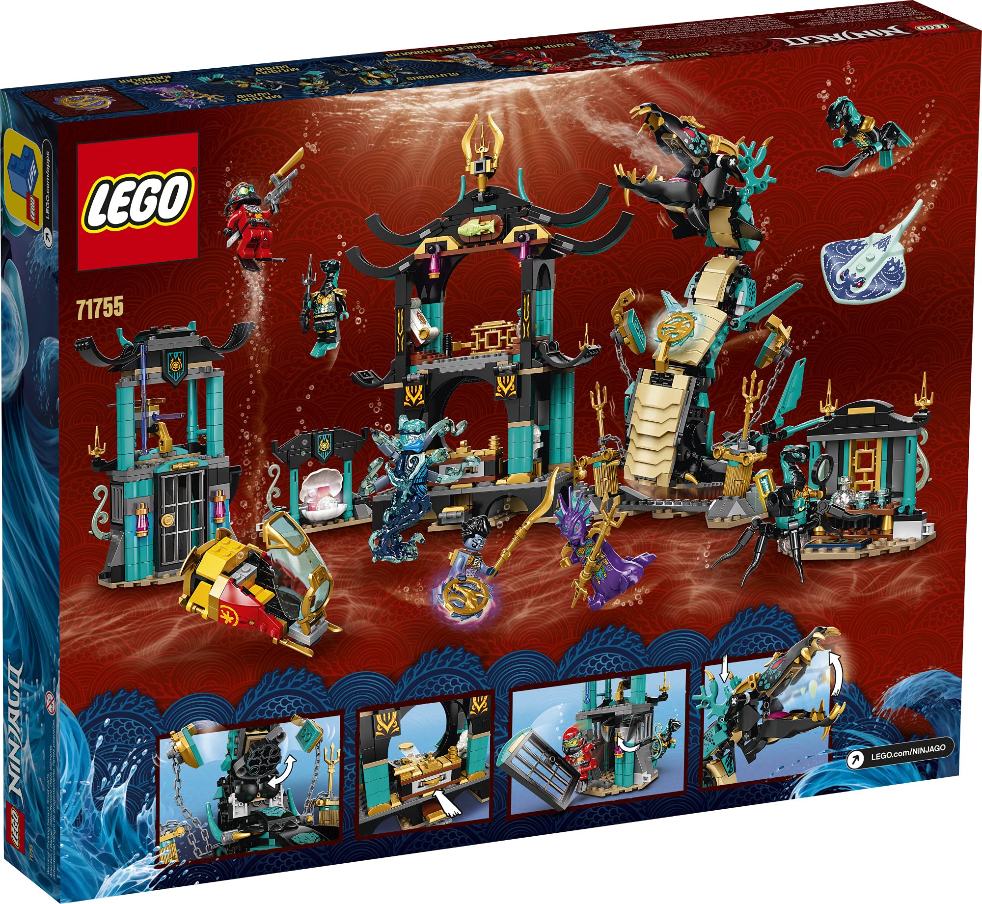 Foto 5 pulgar | Kit De Construcción Lego Ninjago Templo Del Mar Infinito 71755 - Venta Internacional.