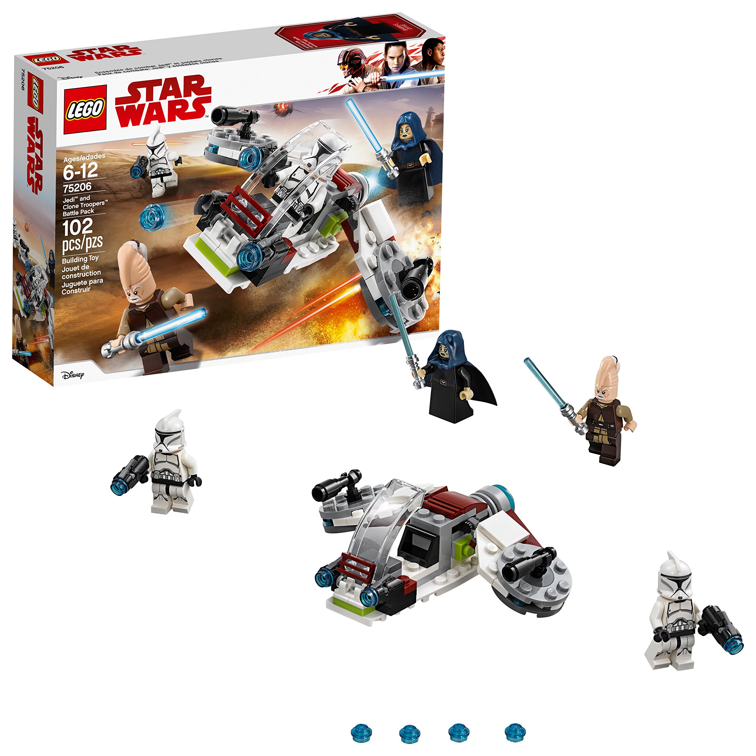 Foto 2 pulgar | Kit De Construcción Lego Star Wars Jedi & Clone Troopers 75206 - Venta Internacional.