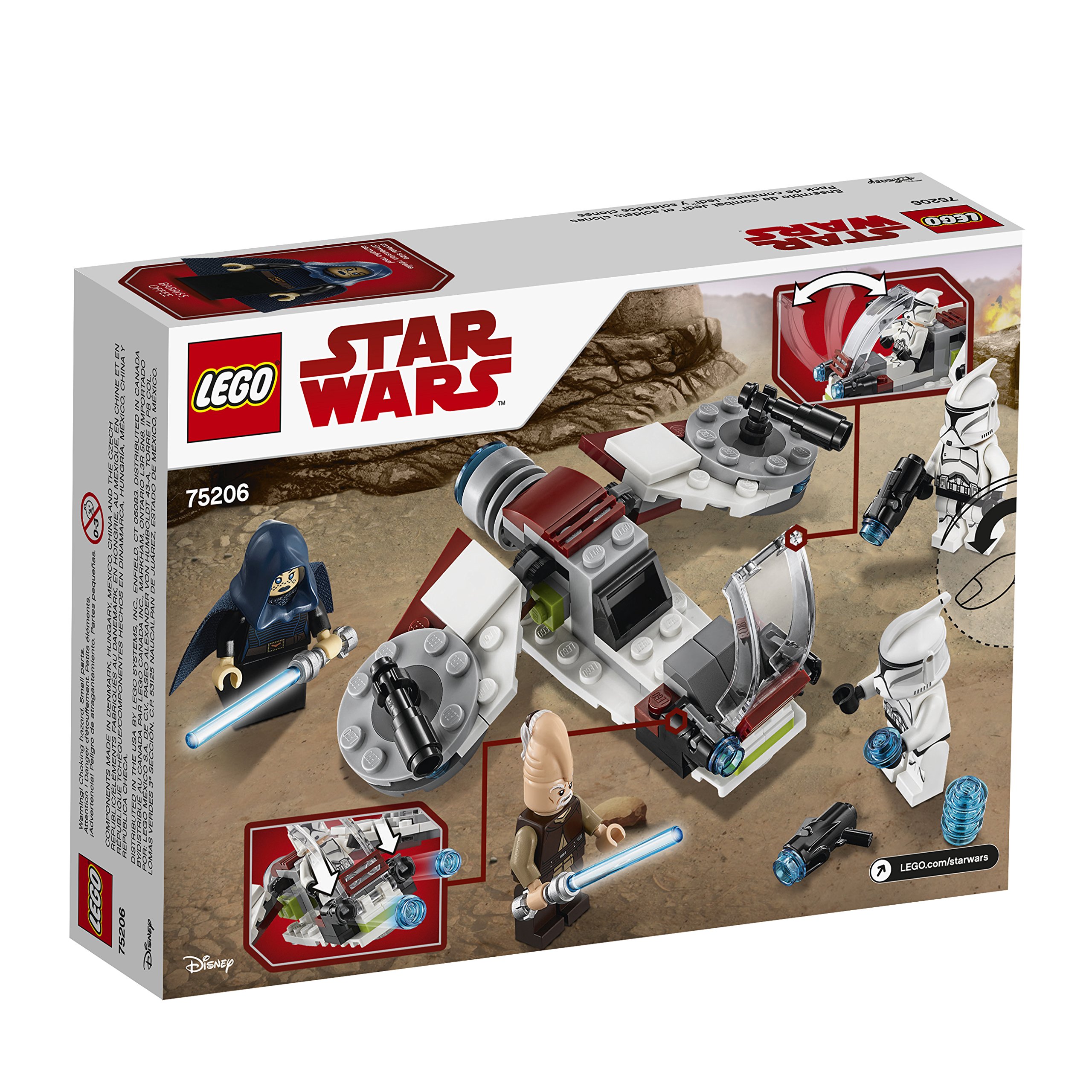 Foto 6 pulgar | Kit De Construcción Lego Star Wars Jedi & Clone Troopers 75206 - Venta Internacional.