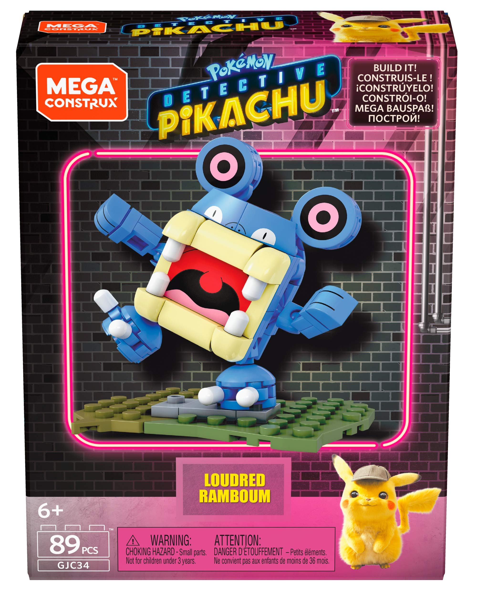 Foto 5 pulgar | Juguete De Construcción Mega Construx Pokémon Detective Pikachu Loudred - Venta Internacional.