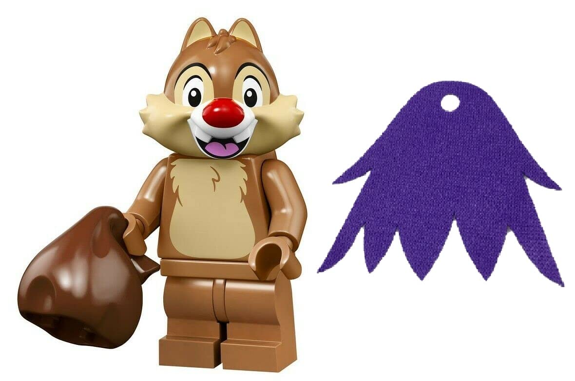 Figura Lego Disney Series 2 Dale Con Capa Morada De 5 Cm - Venta Internacional.