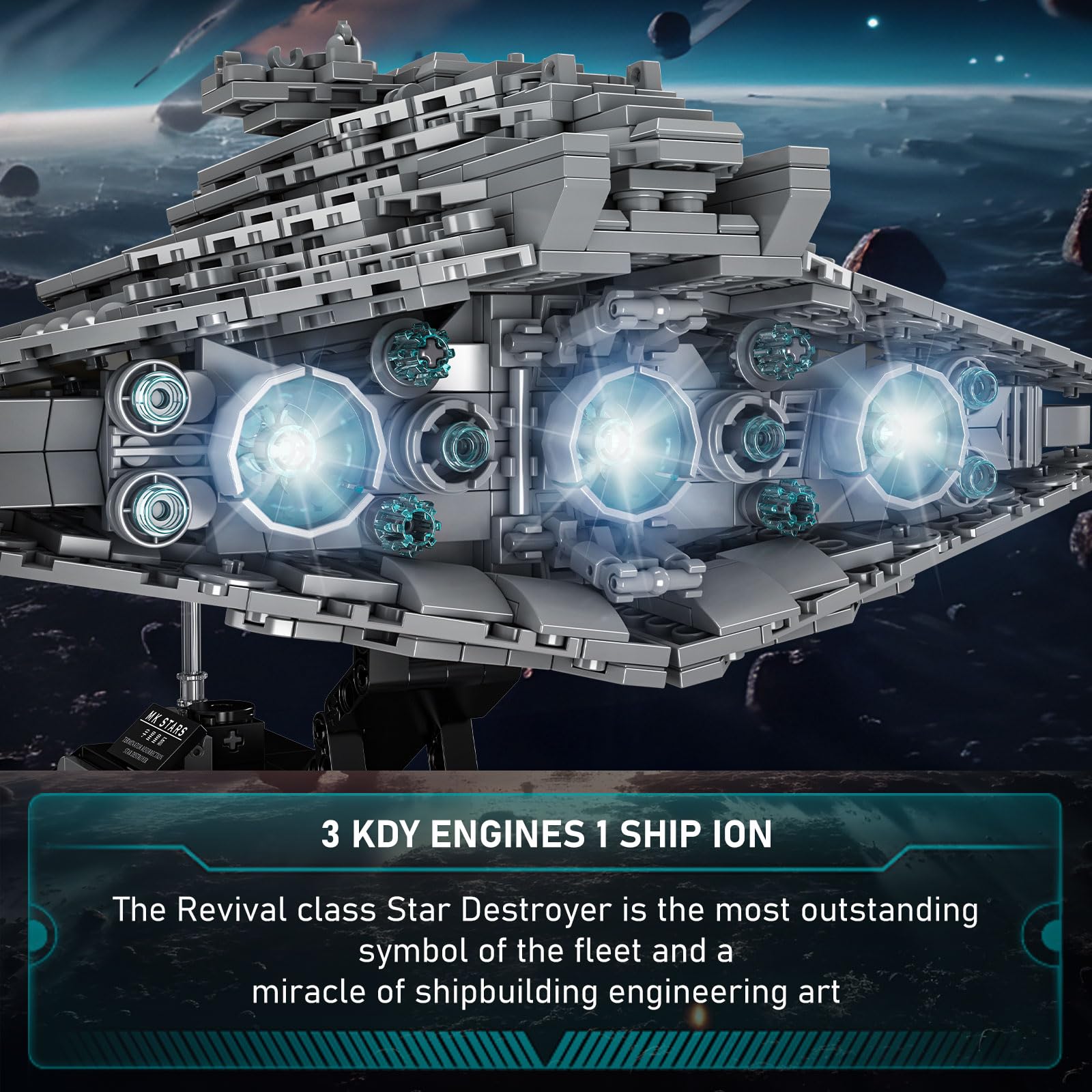 Foto 5 | Kit De Construcción Mold King Starship Destroyer Class Executor - Venta Internacional.