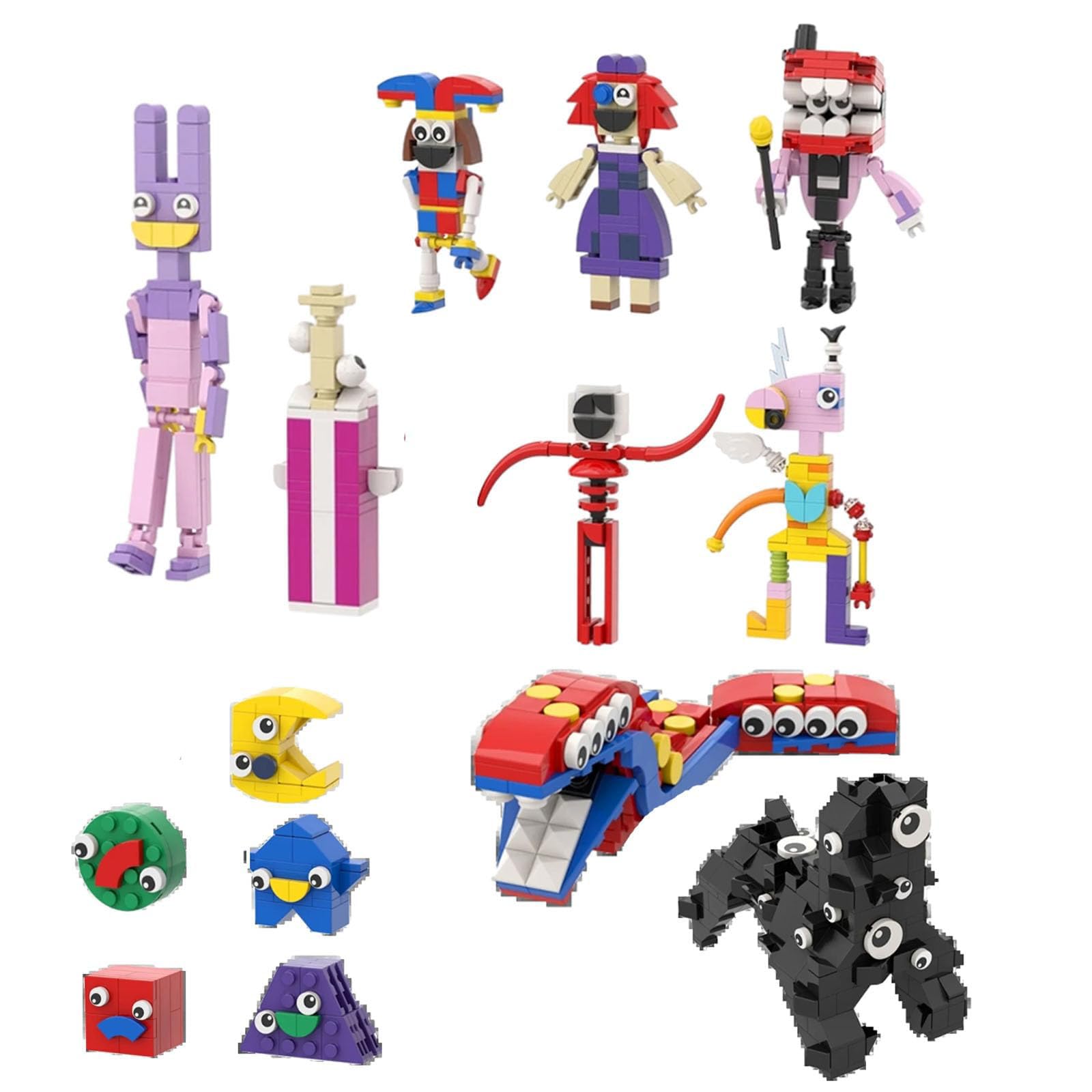 Set Building Block De Figuras De Acción De Circo Digital, 2 Sets - Venta Internacional.