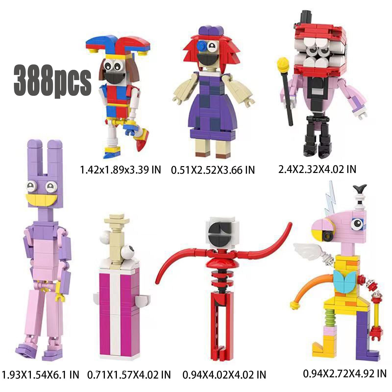 Foto 3 pulgar | Set Building Block De Figuras De Acción De Circo Digital, 2 Sets - Venta Internacional.
