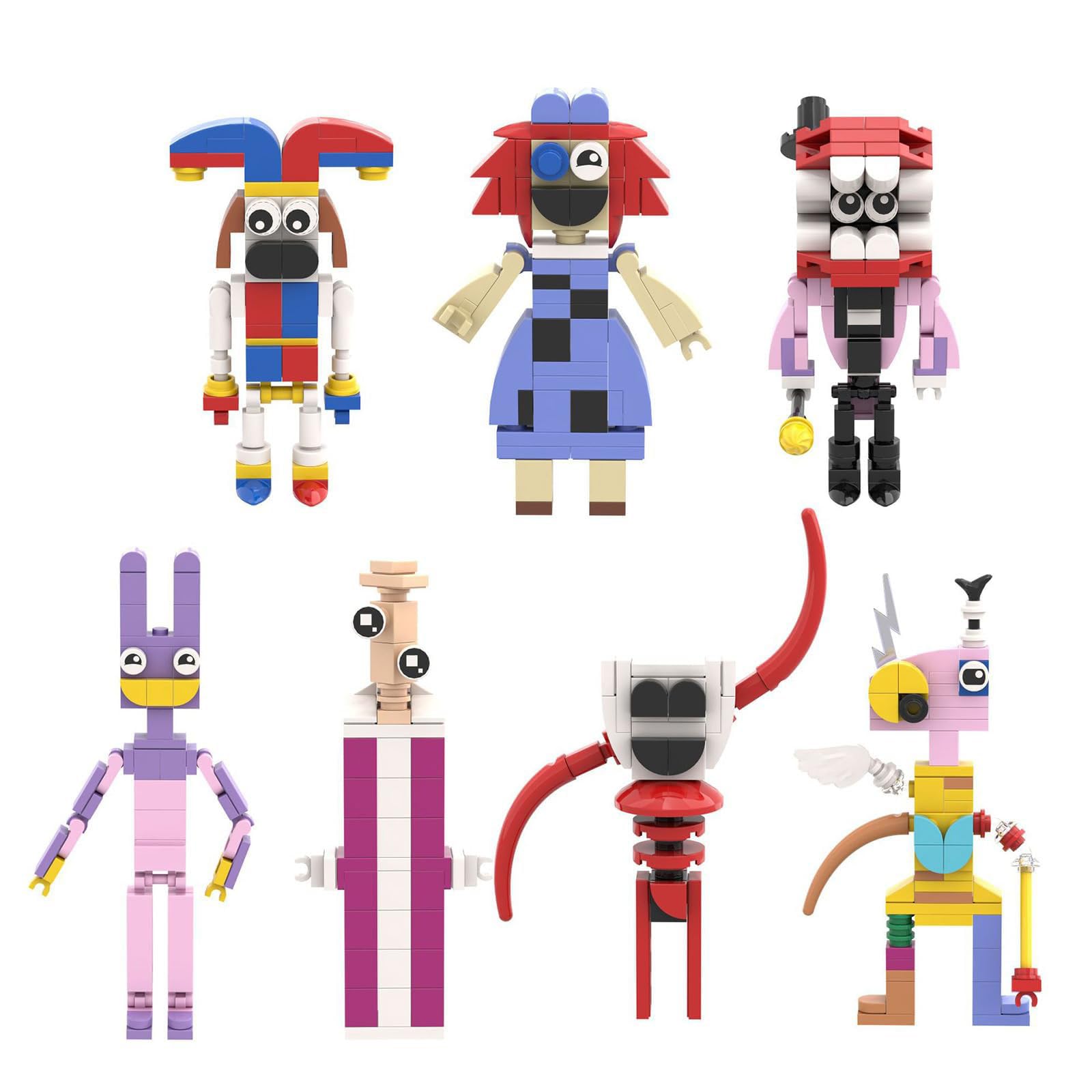 Foto 8 pulgar | Set Building Block De Figuras De Acción De Circo Digital, 2 Sets - Venta Internacional.