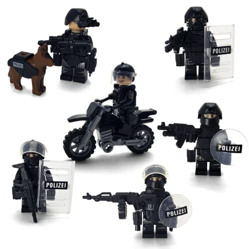 Foto 2 | Kit de Bloques de Construcción Toysville Swat Military Police con Motocicleta - Venta Internacional