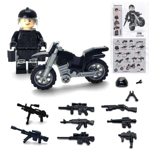 Foto 6 pulgar | Kit de Bloques de Construcción Toysville Swat Military Police con Motocicleta - Venta Internacional