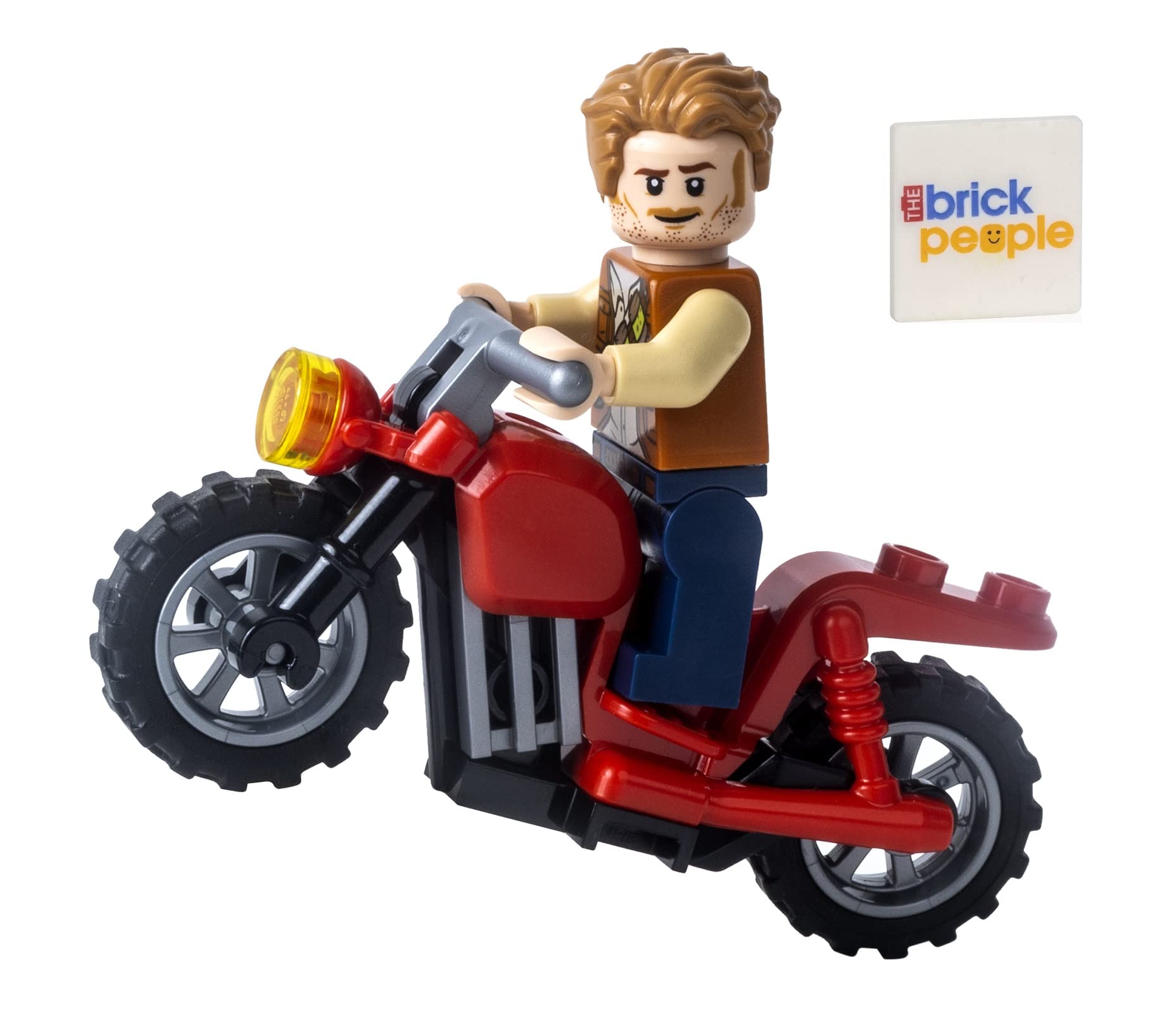 Foto 2 pulgar | Minifigura Lego Jurassic World Owen Grady con Moto - Venta Internacional