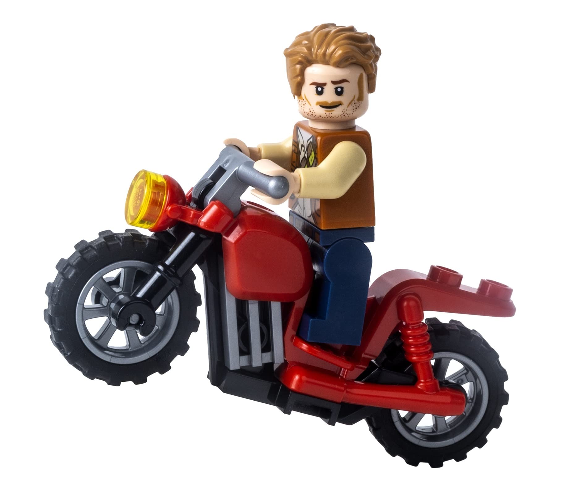 Foto 5 pulgar | Minifigura Lego Jurassic World Owen Grady con Moto - Venta Internacional