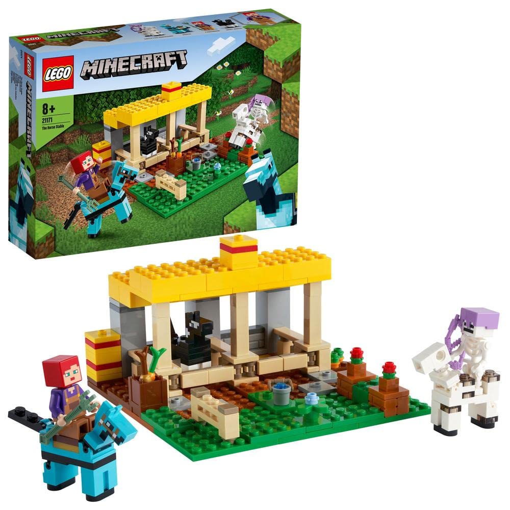 Juguete Lego Minecraft The Horse Stable 21171 Con 241 Piezas - Venta Internacional.