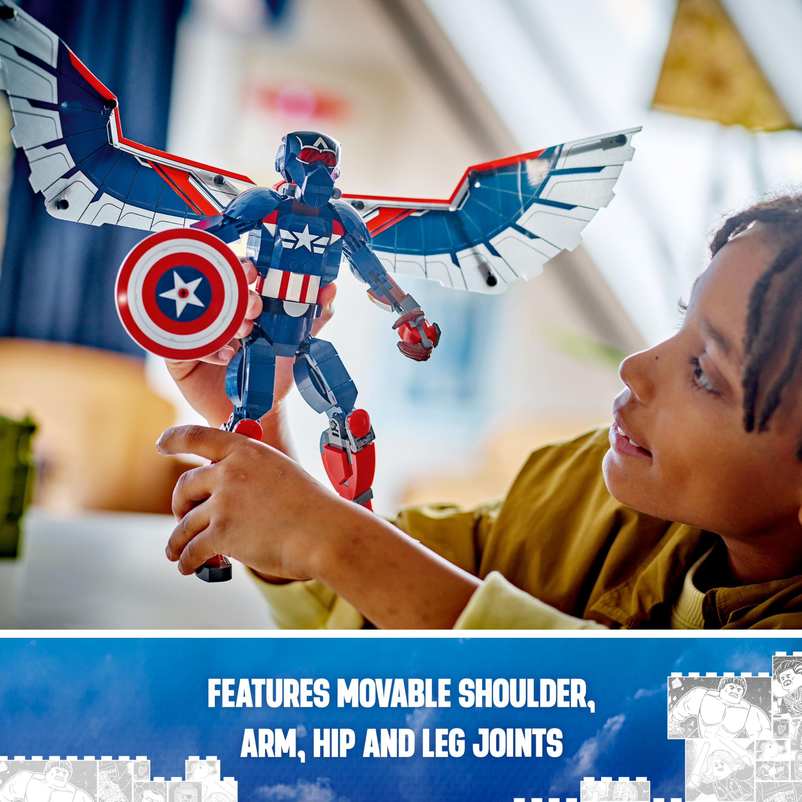 Foto 3 | Figura De Construcción Lego Marvel New Captain America 76296 - Venta Internacional.