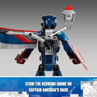 Foto 5 | Figura De Construcción Lego Marvel New Captain America 76296 - Venta Internacional.
