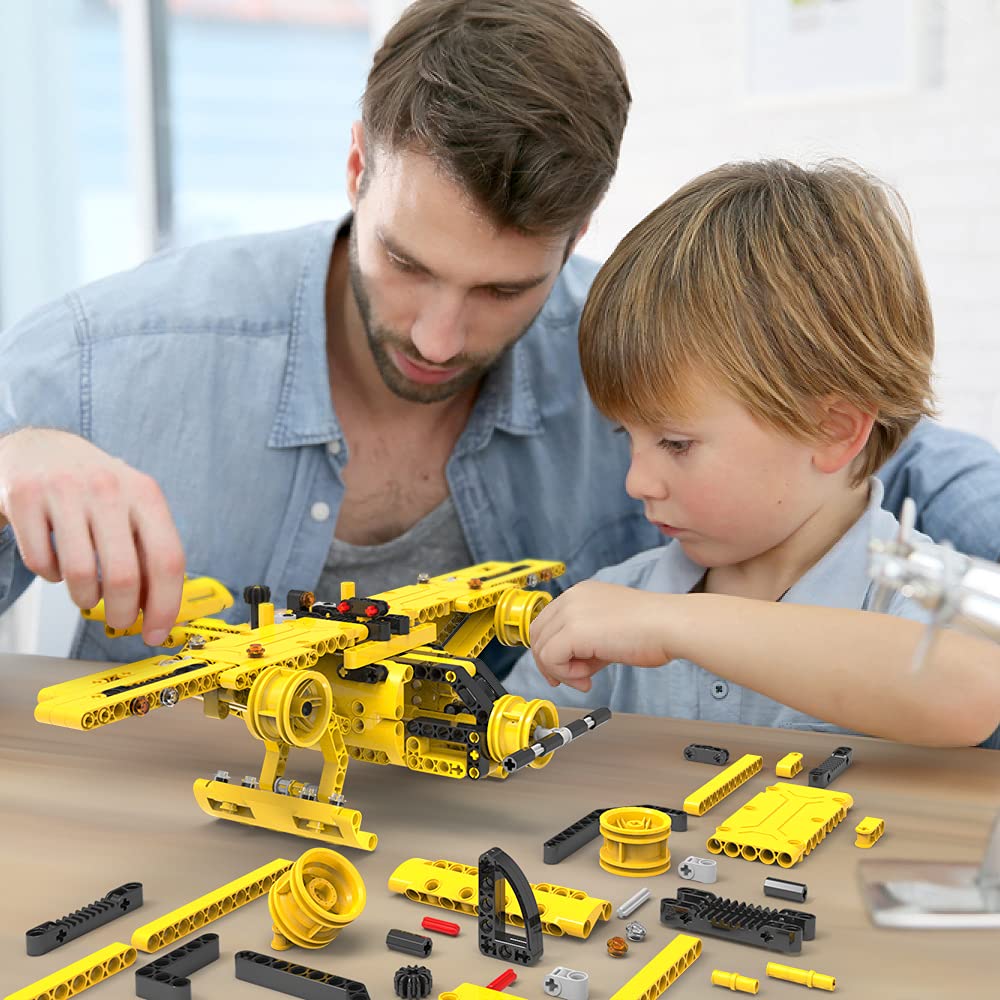 Foto 3 | Camión, Avión 2 En 1, De Stem Building Toy Baodlon, 361 Unidades, De 5 A 12 Años - Venta Internacional.