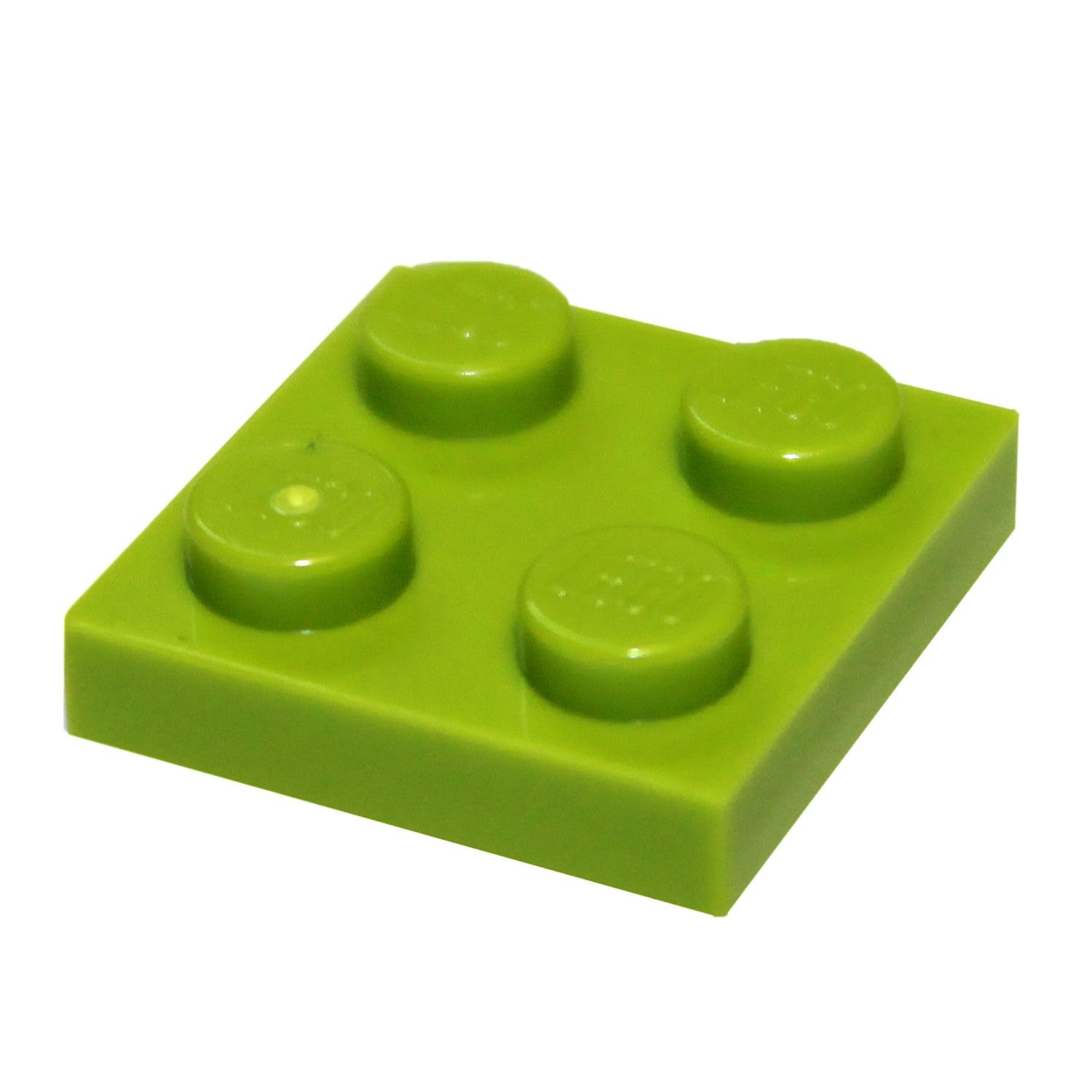 Plato Lego Parts And Pieces, 2 X 100 Unidades, Color Lima (verde Amarillento Brillante) - Venta Internacional.