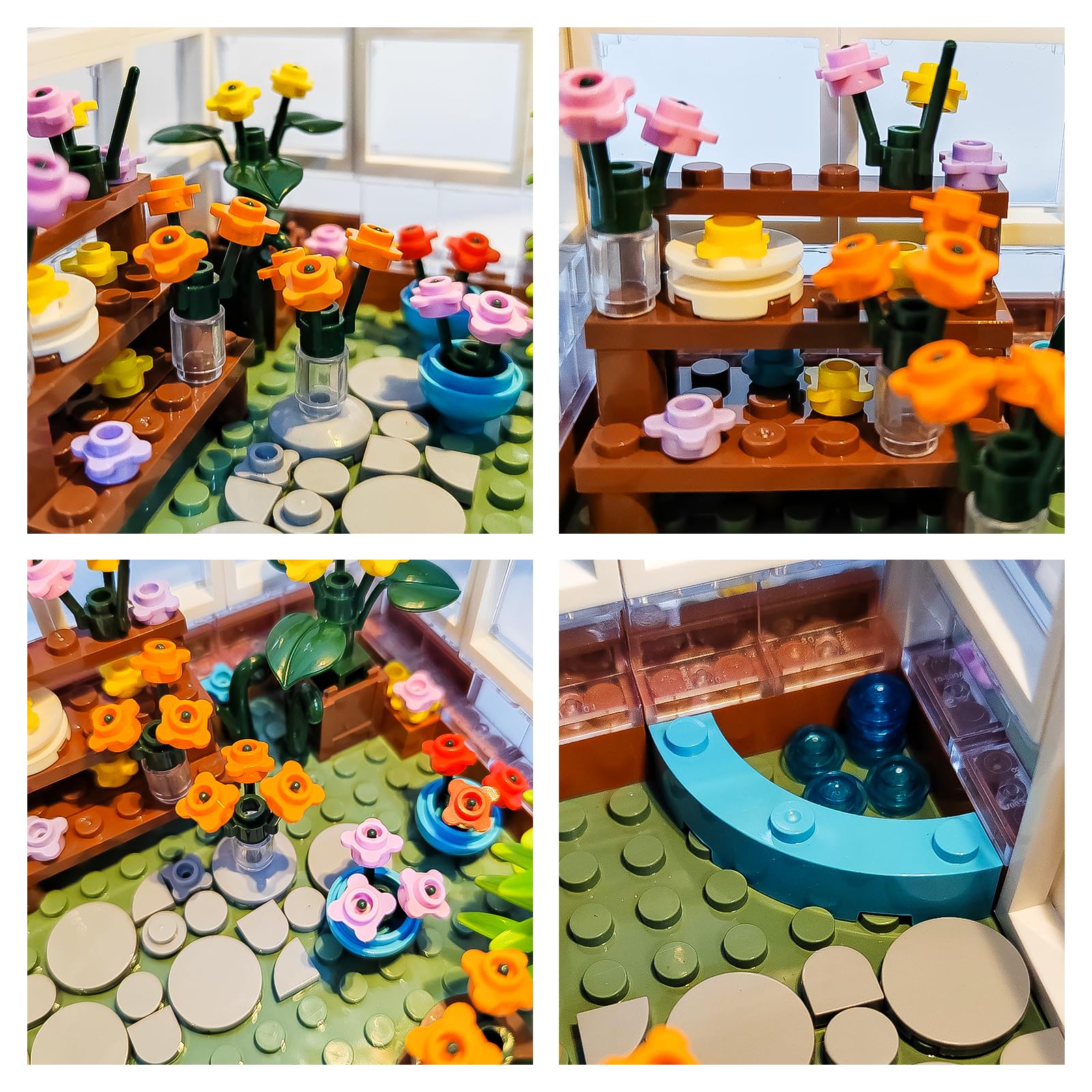 Foto 5 pulgar | Set De Construcción Qlt White Flowers House Compatible Con Lego 639 Piezas - Venta Internacional.