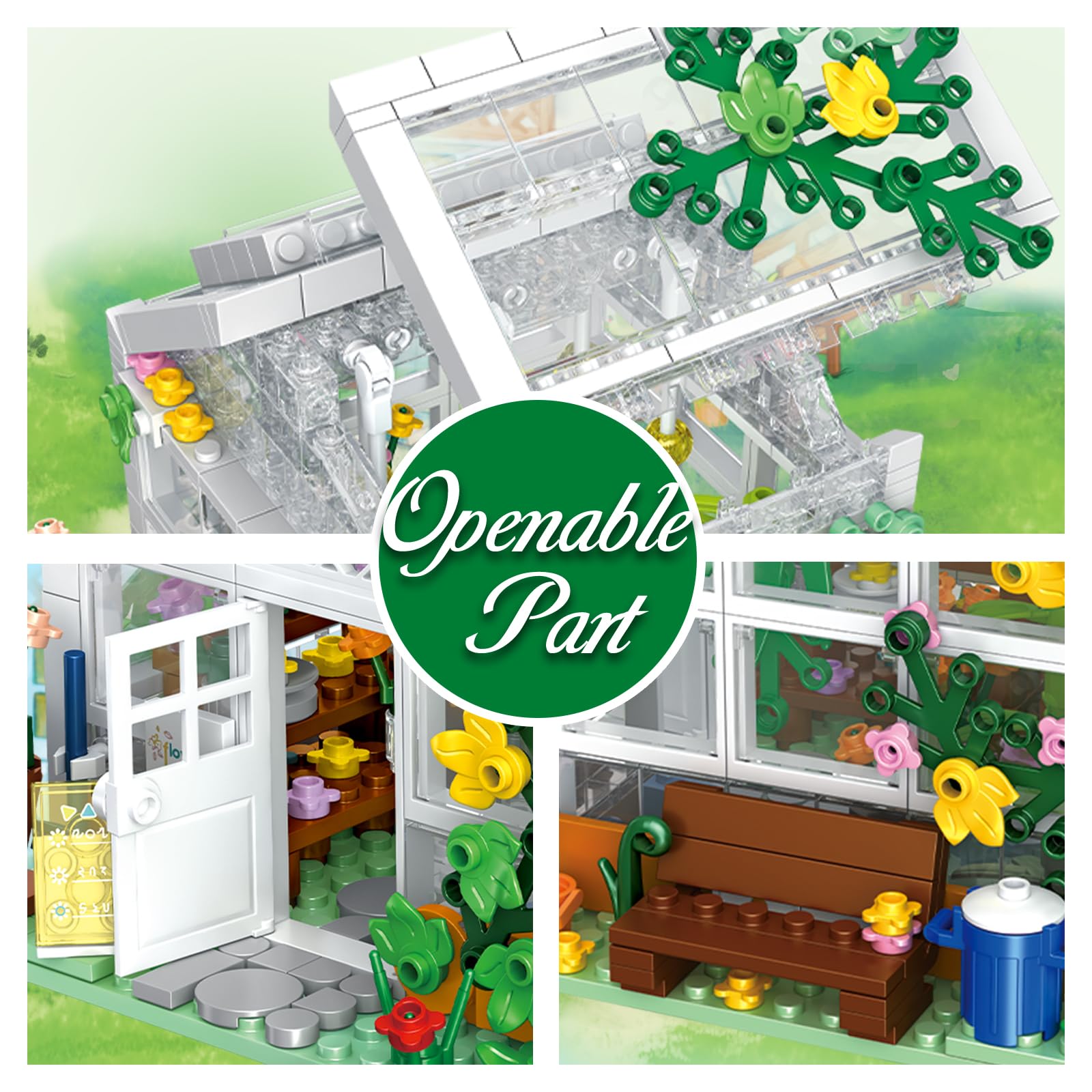 Foto 6 pulgar | Set De Construcción Qlt White Flowers House Compatible Con Lego 639 Piezas - Venta Internacional.