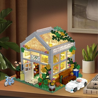 Foto 6 | Set De Construcción Qlt White Flowers House Compatible Con Lego 639 Piezas - Venta Internacional.