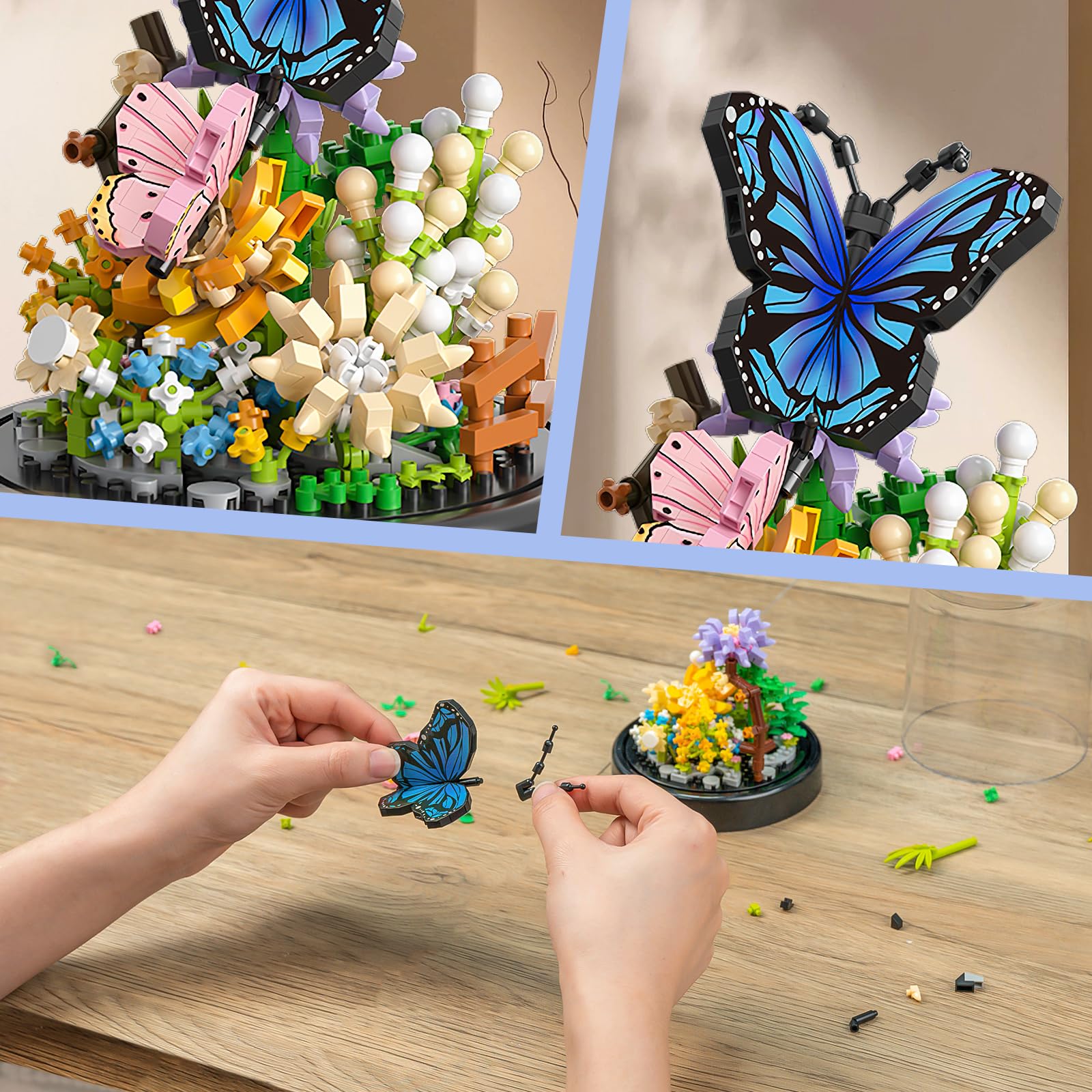 Foto 3 pulgar | Kit De Construcción Qlt Qiaoletong, Ramo De Flores, 530 Unidades Con Animales - Venta Internacional.