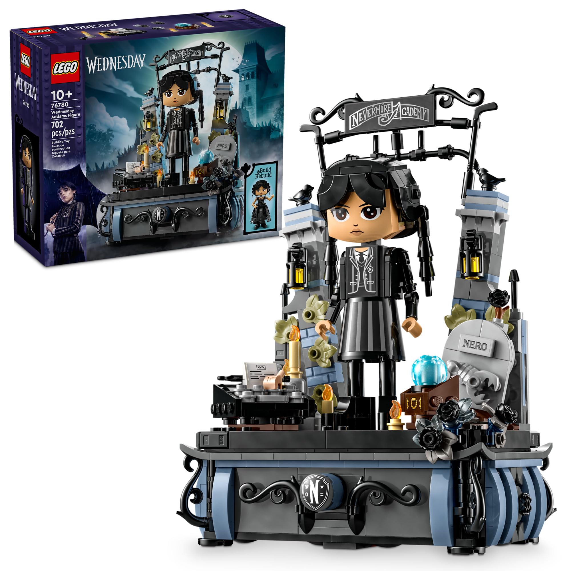 Juguete De Construcción Lego Wednesday Addams Figure 76780 Con Pantalla - Venta Internacional.