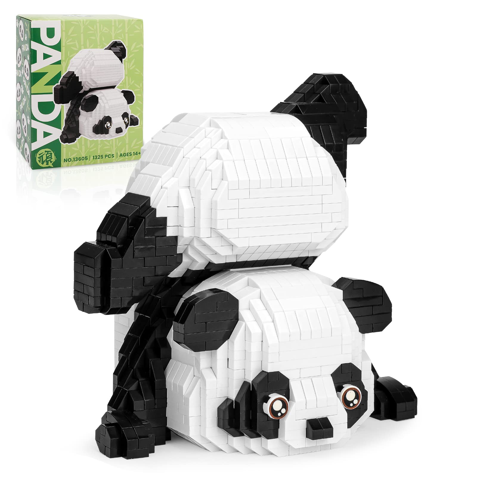 Juego De Bloques De Construcción Qlt Qiaoletong Cute Panda 1325 Piezas - Venta Internacional.