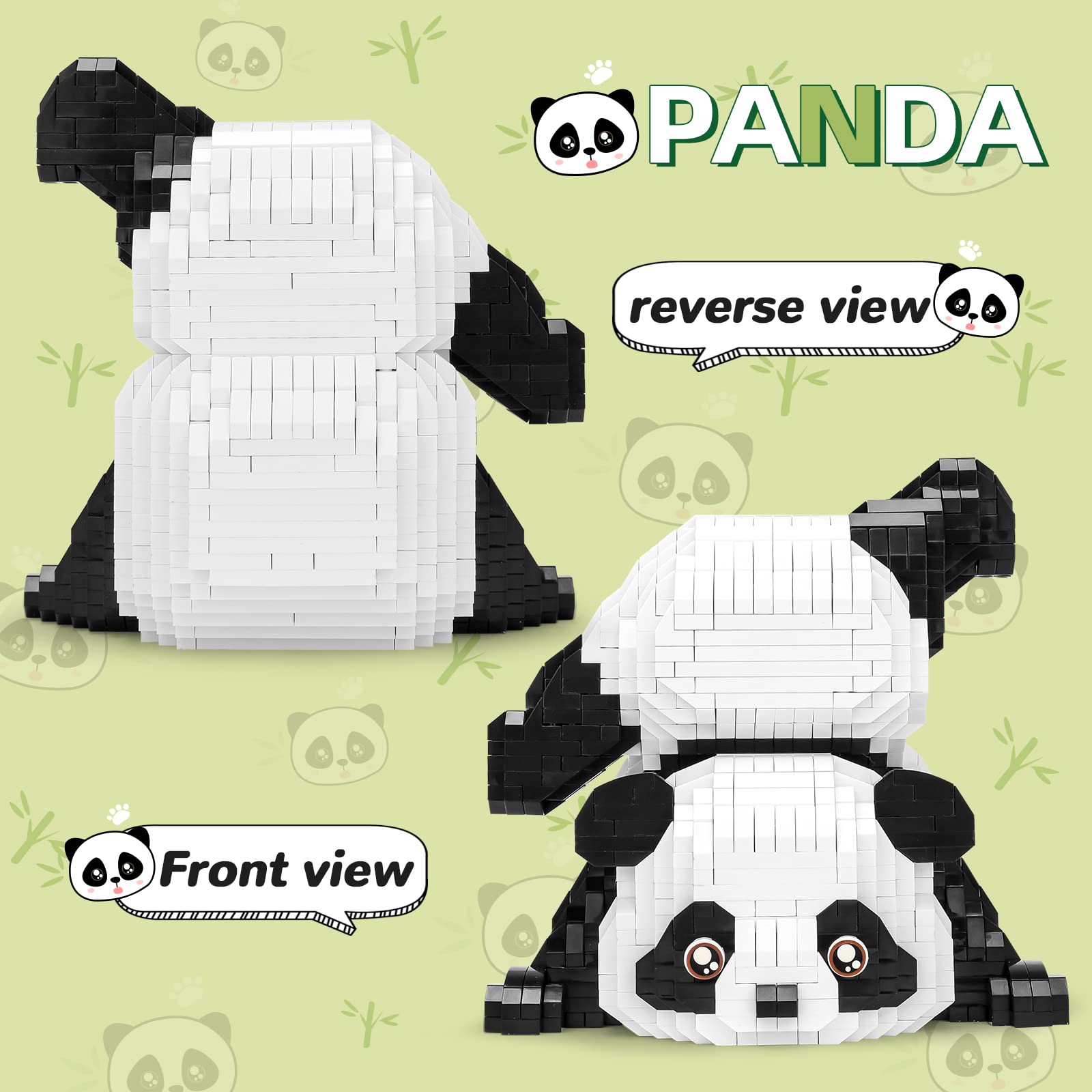 Foto 6 pulgar | Juego De Bloques De Construcción Qlt Qiaoletong Cute Panda 1325 Piezas - Venta Internacional.
