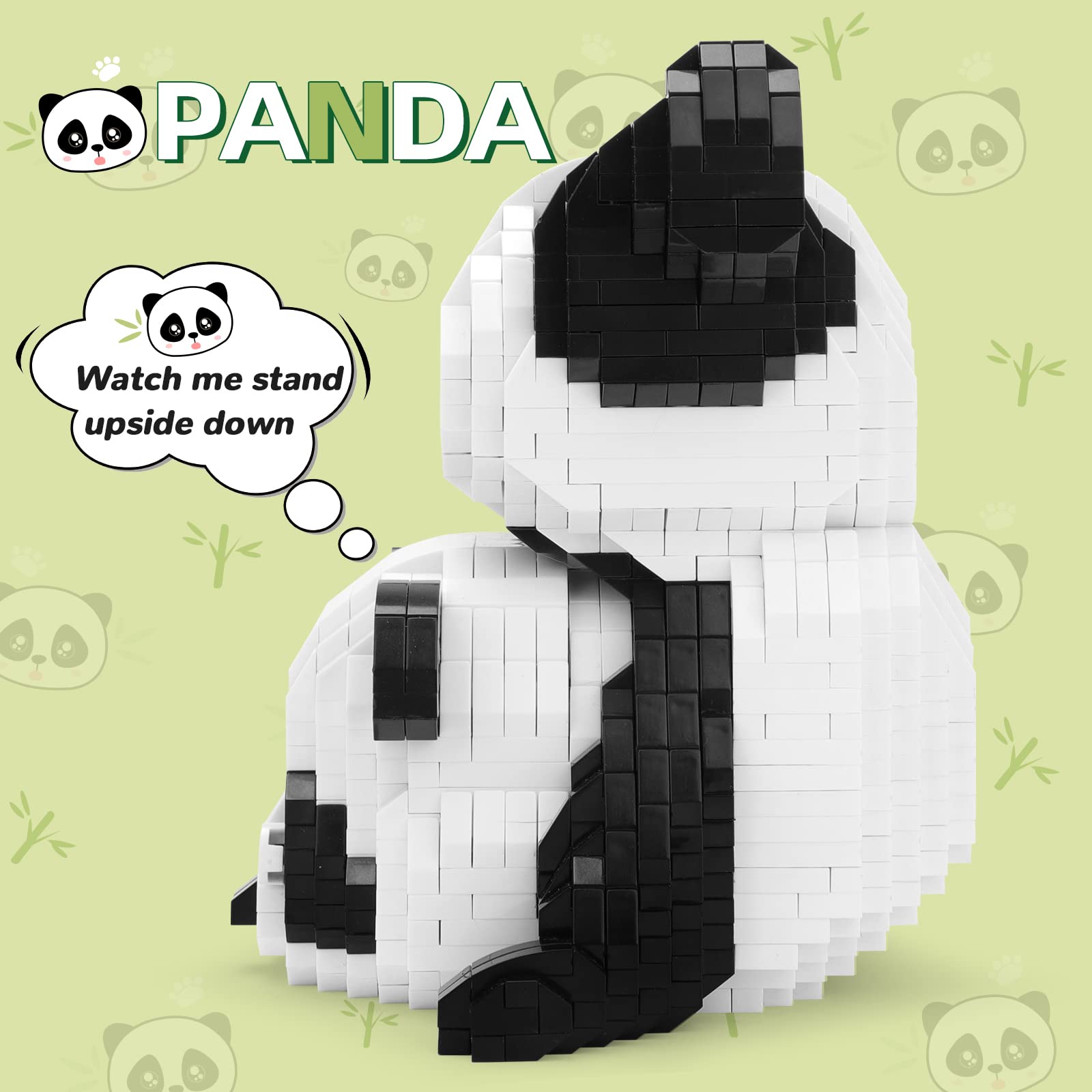 Foto 8 pulgar | Juego De Bloques De Construcción Qlt Qiaoletong Cute Panda 1325 Piezas - Venta Internacional.