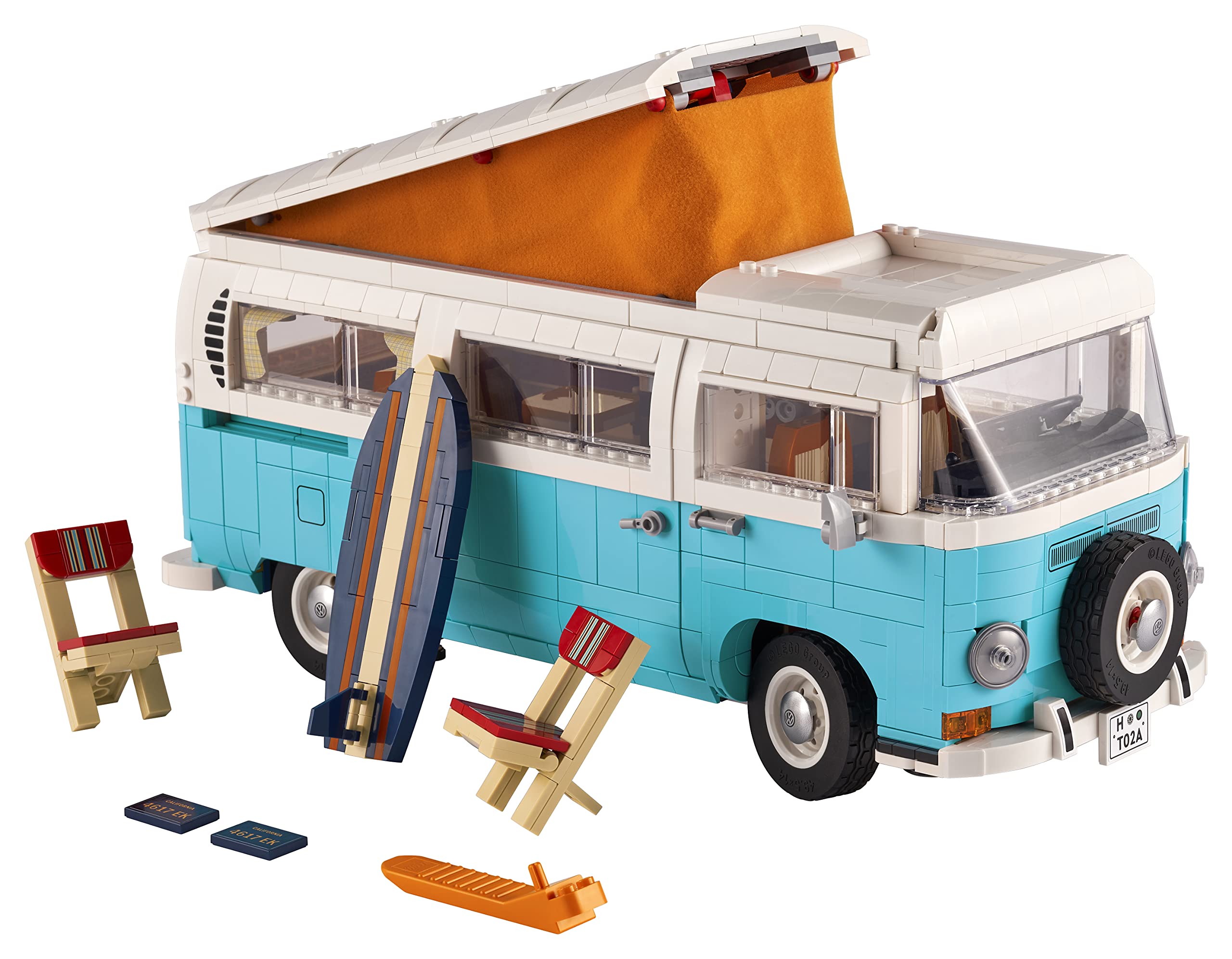 Foto 5 pulgar | Juguete Lego Volkswagen T2 Campingbus 2205 Piezas Azul - Venta Internacional.