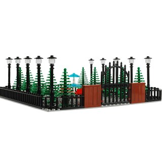 Foto 7 | Juego De Bloques De Construcción Baenrcy Park Fountain Sencery Con Placa Base De 10 X 10 - Venta Internacional.
