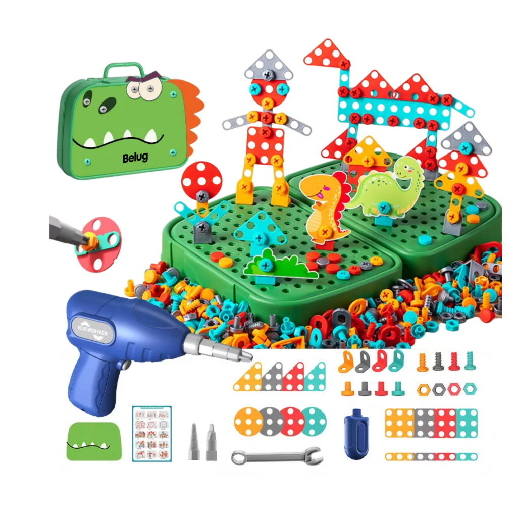 Foto 1 | Kit De Herramientas 230pzs Juguete Bloques Infantil De Niños Verde Limon