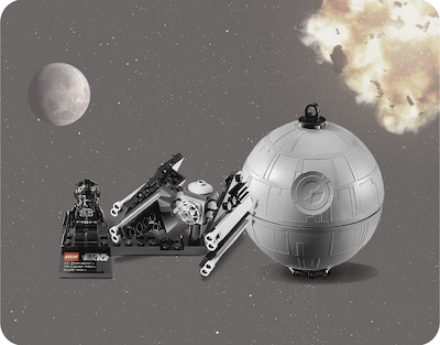 Foto 7 | Bloques De Construcción Lego Star Wars Tie Interceptor & Death Star - Venta Internacional.