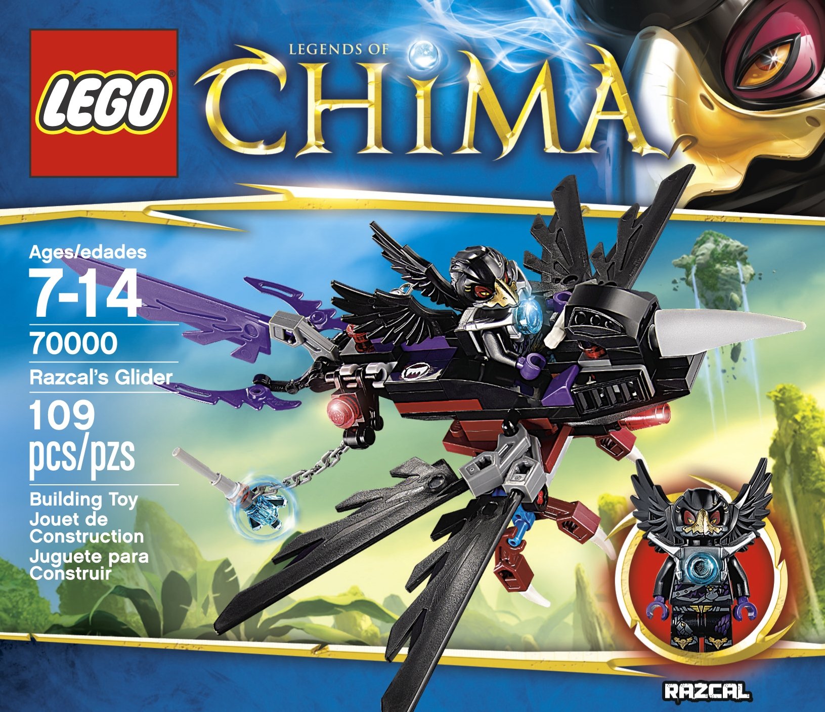 Foto 3 pulgar | Juguete Lego Chima Razcal Glider 70001 Con Chi Para Niños - Venta Internacional.