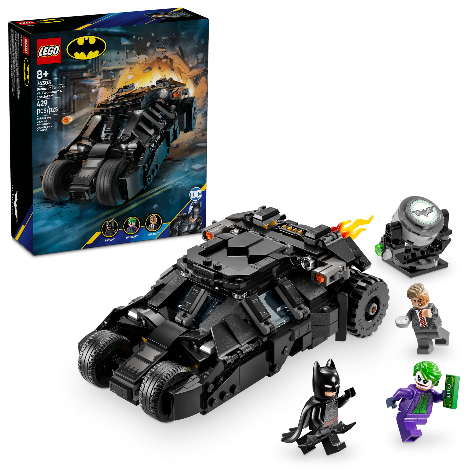 Foto 2 pulgar | Set De Construcción Lego Dc Batman Tumbler Contra Dos Caras Y El Joker 76303 - Venta Internacional.