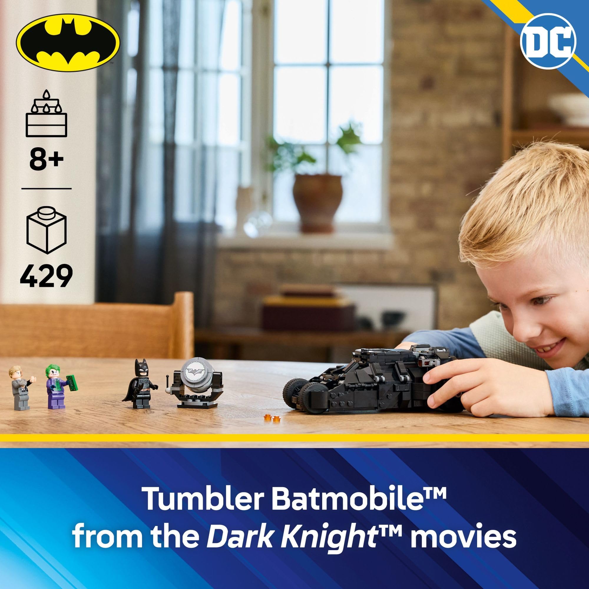 Foto 2 | Set De Construcción Lego Dc Batman Tumbler Contra Dos Caras Y El Joker 76303 - Venta Internacional.
