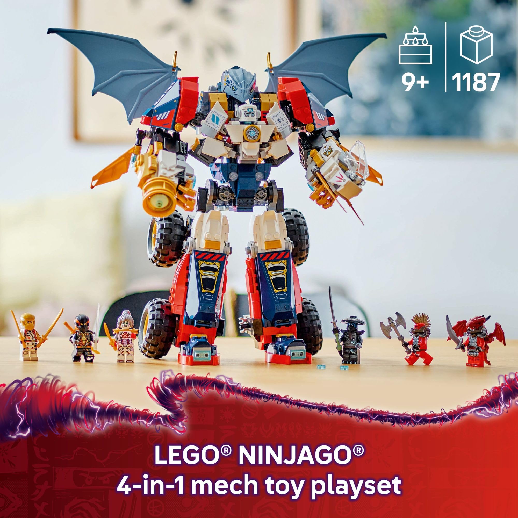 Foto 3 pulgar | Juguete De Construcción Lego Ninjago Zane's Ultra Combiner Mech 71834 - Venta Internacional.
