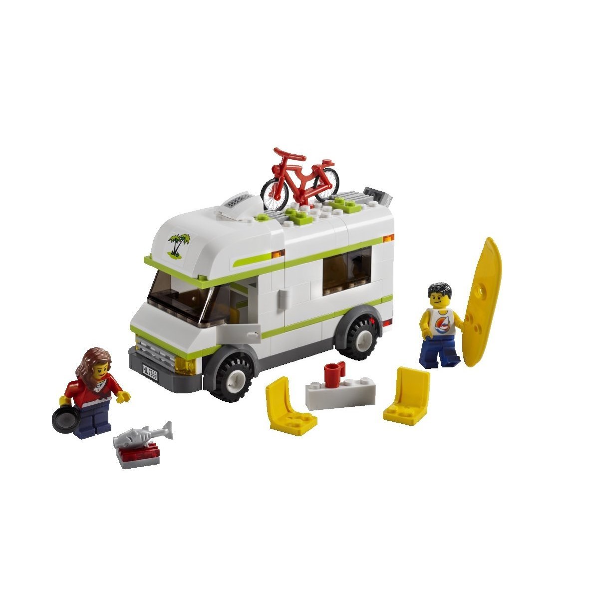 Foto 2 pulgar | Toy Lego City Camper (7639) Con 2 Minifiguras, Bicicleta Y Tabla De Surf - Venta Internacional.