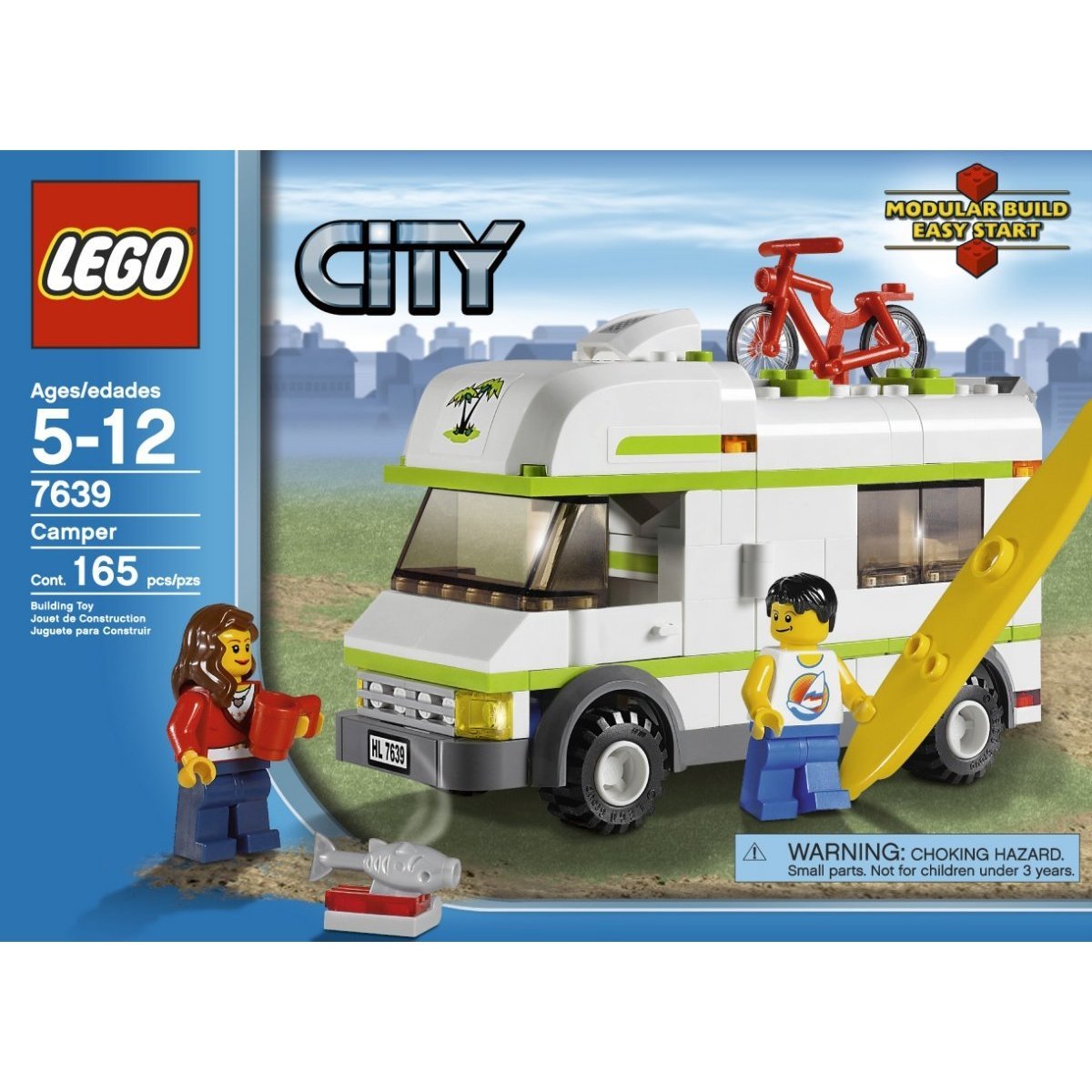 Foto 4 pulgar | Toy Lego City Camper (7639) Con 2 Minifiguras, Bicicleta Y Tabla De Surf - Venta Internacional.