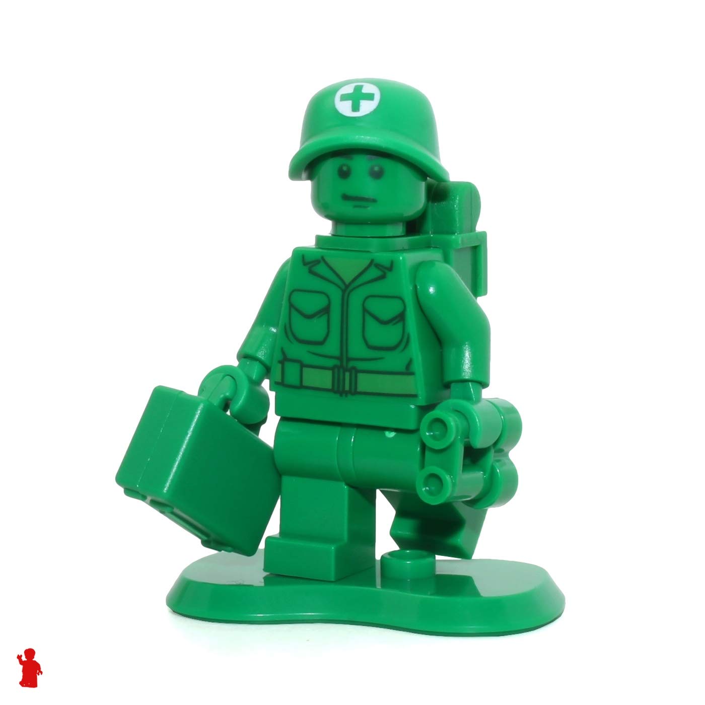 Minifigura Lego Toy Story, Militar, Médico, Color Verde, Con Mochila - Venta Internacional.