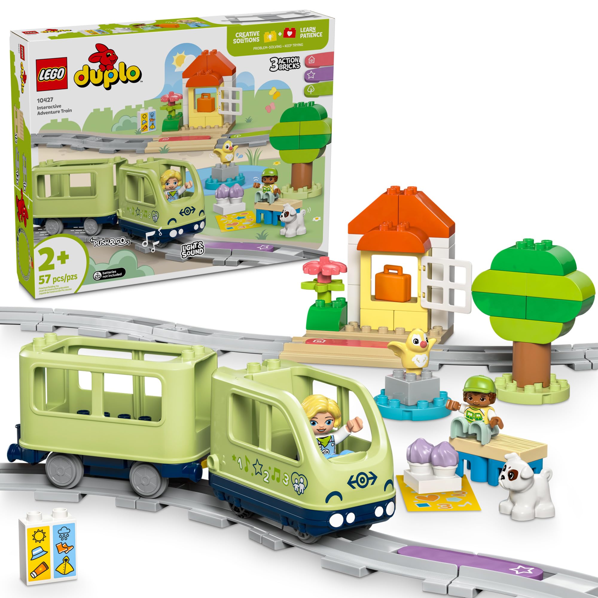 Set De Tren De Aventuras Interactivo Lego Duplo Town De Building Toy - Venta Internacional.
