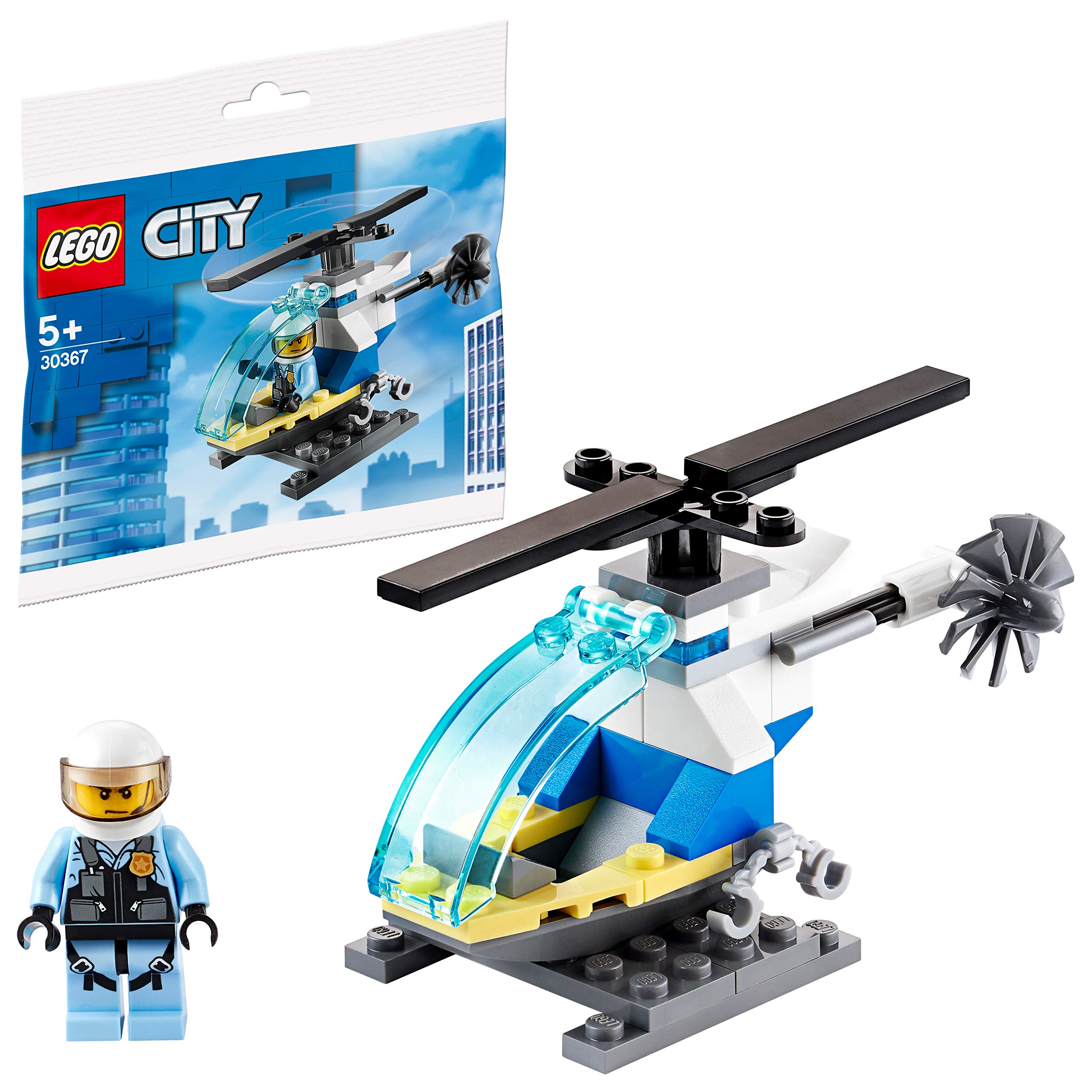 Foto 2 pulgar | Helicóptero Lego City Police De Juguete Con Bolsa De Plástico Pilot 30367 - Venta Internacional.