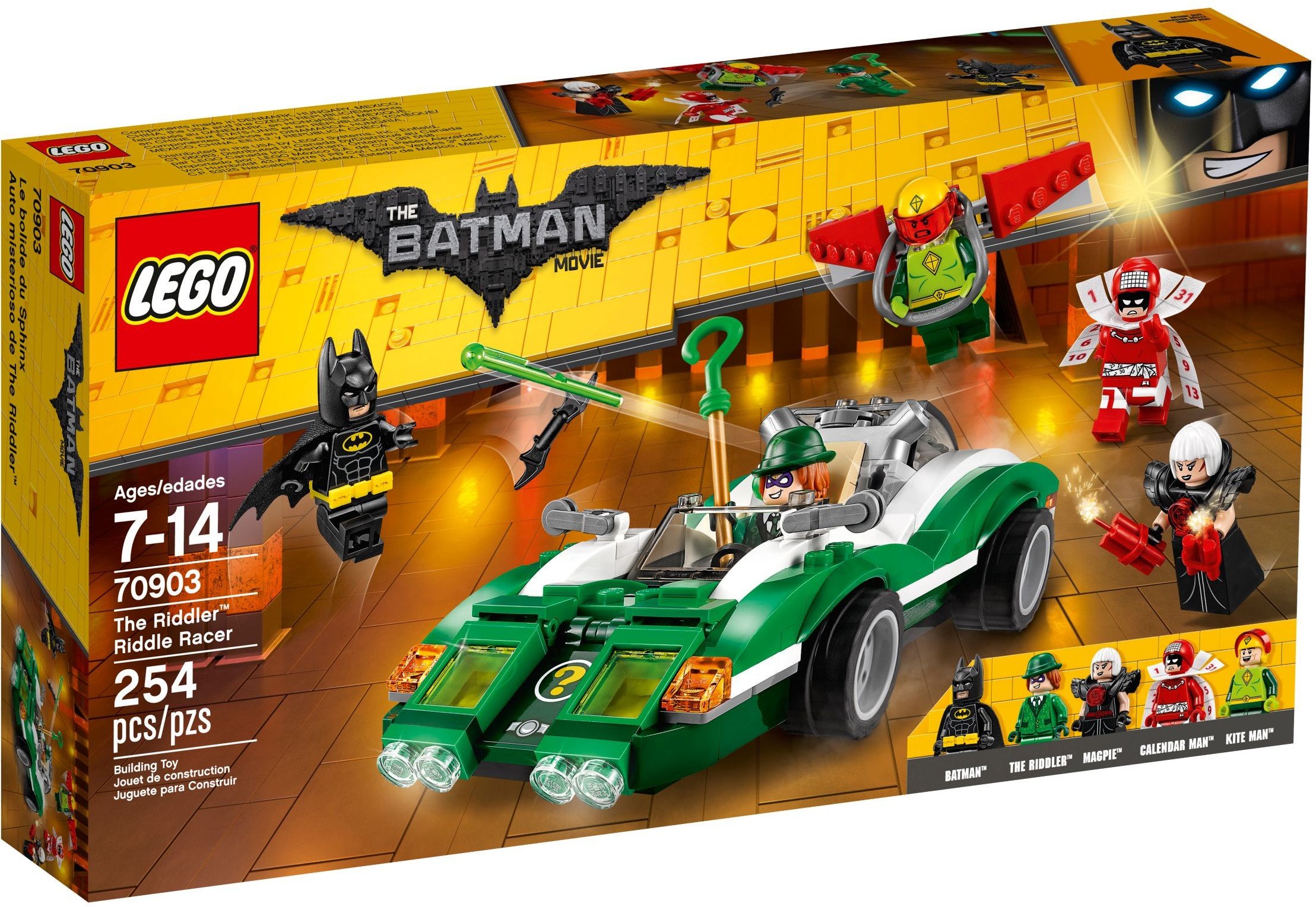 Foto 3 pulgar | Juguete Lego Batman Movie The Riddler Riddle Racer 70903 - Venta Internacional.