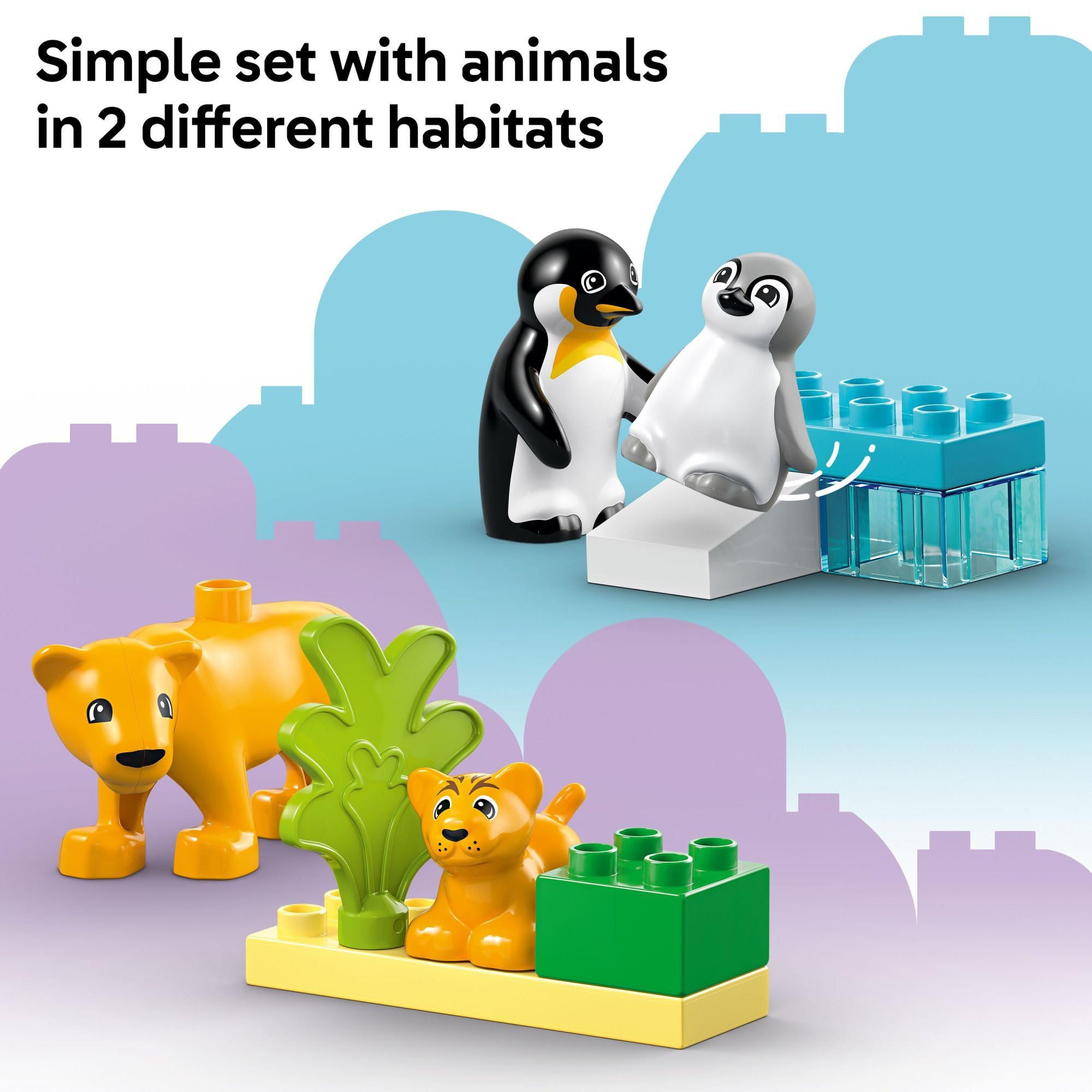 Foto 4 | Juguete De Construcción Lego Duplo Town Wild Animal Families 10442 - Venta Internacional.