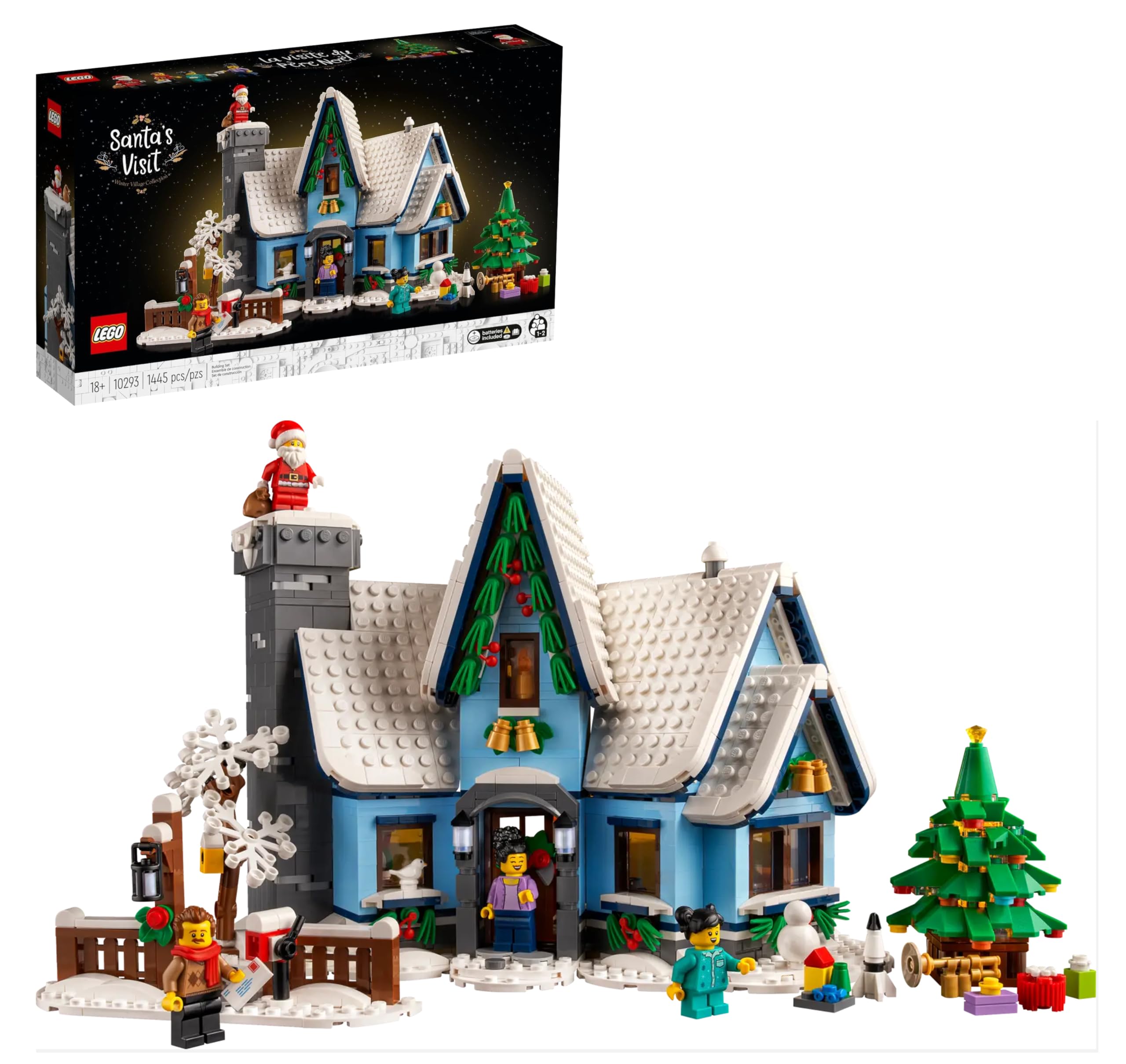 Bloques De Construcción Lego Icons 10293 Papá Noel Visita Winter Village - Venta Internacional.