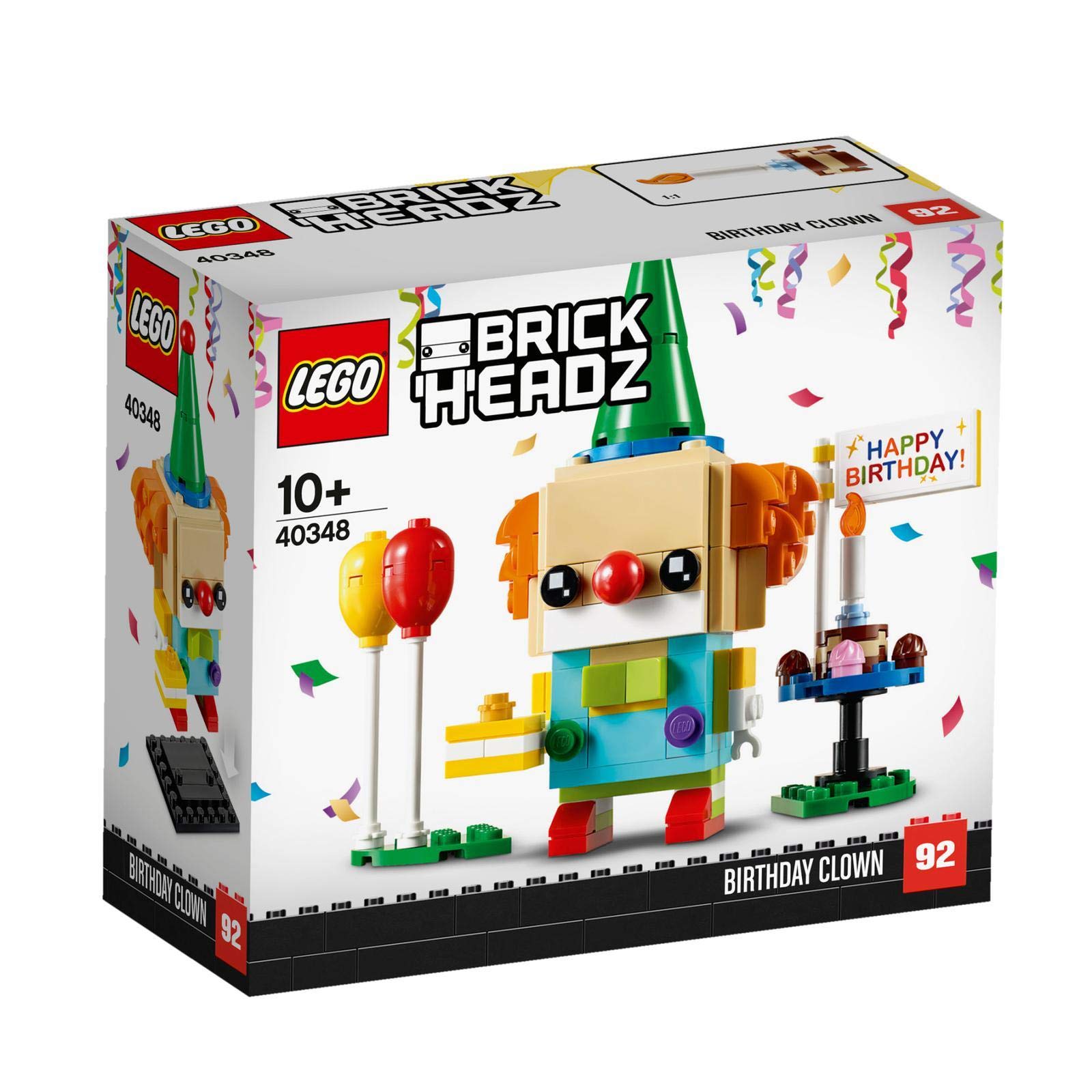 Payaso De Cumpleaños Lego Brickheadz De Juguete 40348 - Venta Internacional.