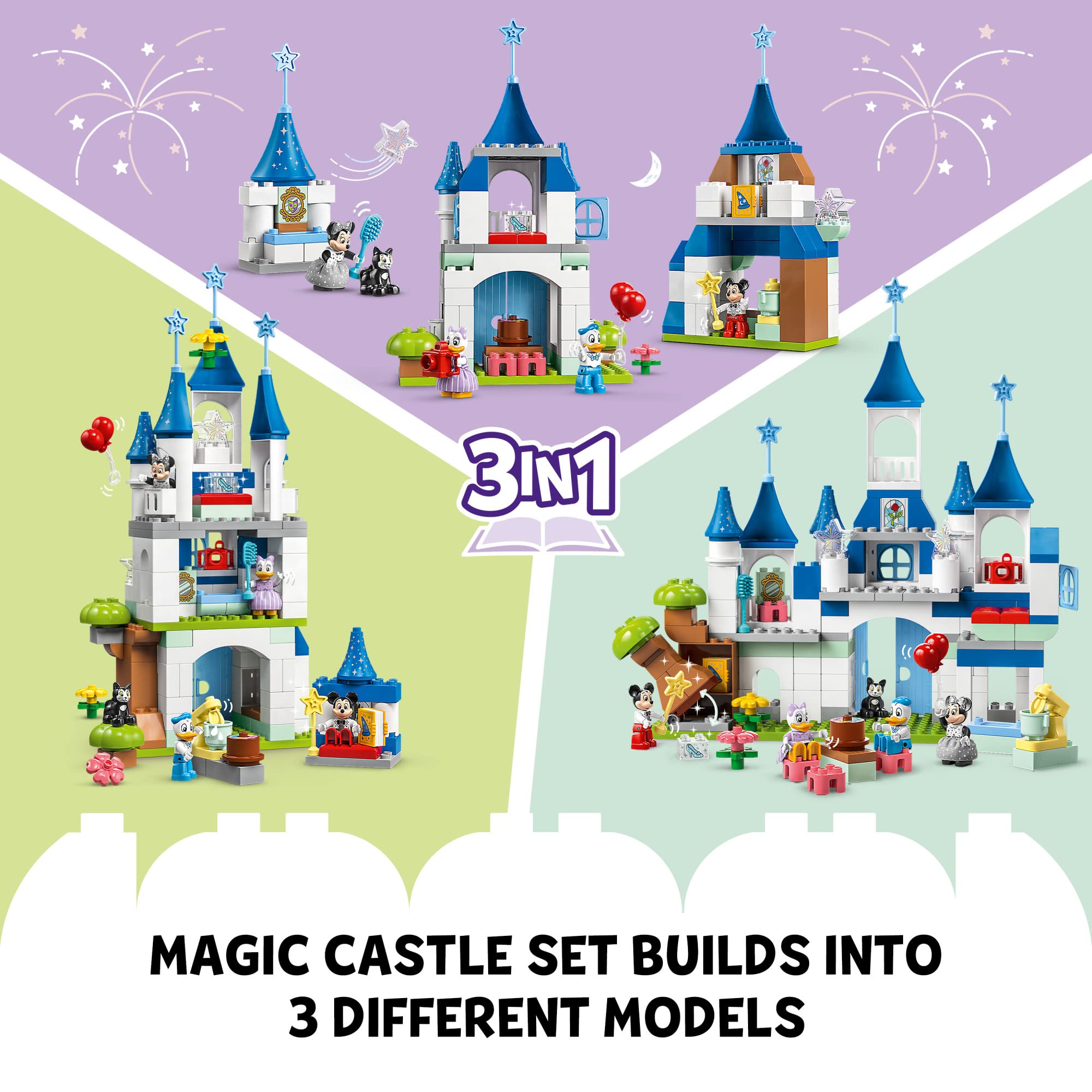 Foto 5 pulgar | Set De Construcción Lego Duplo Disney 100 3 En 1 Magic Castle 10998 - Venta Internacional.