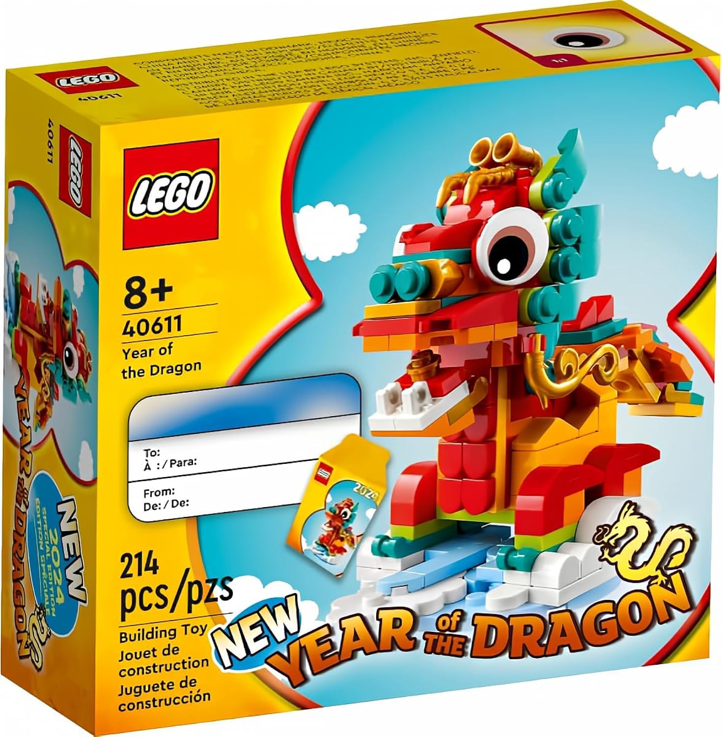 Bloques De Construcción Lego Year Of The Dragon 40611-214 Piezas - Venta Internacional.